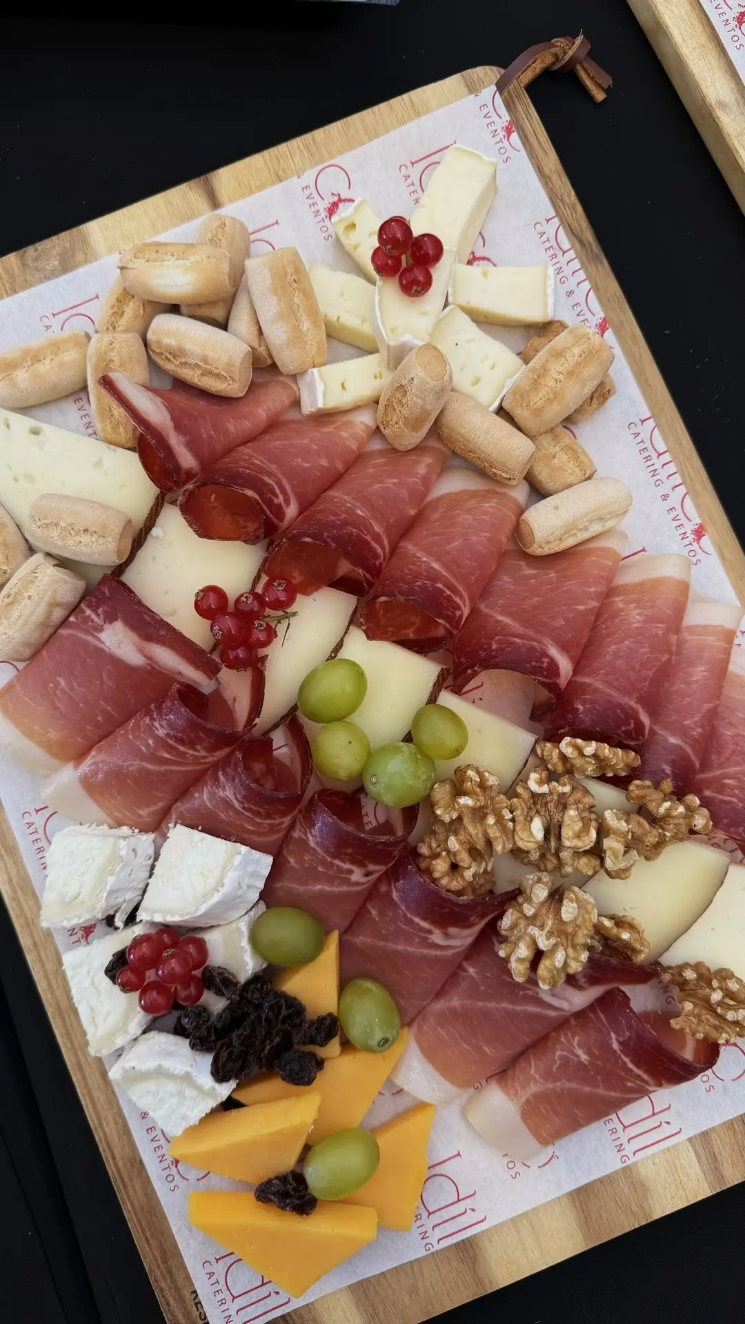 Tabla de jamón y queso