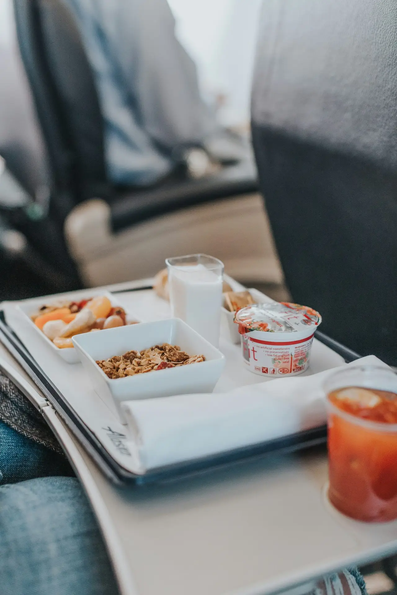La comida en el avión